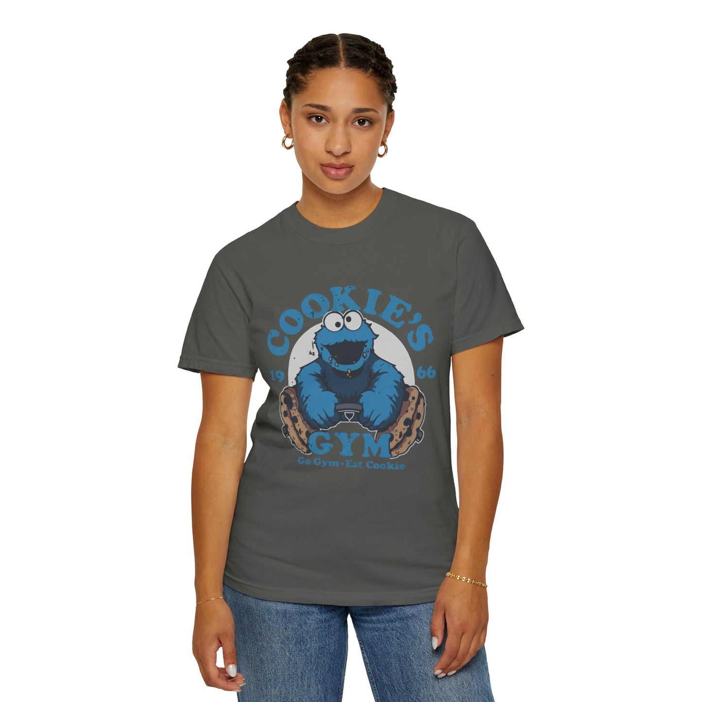 Cookie Monster Inspired Unisex T-Shirt, Fun Gift for Gamers, Casual Wear, Birthday Gift, Kitchen & Gym Motivation