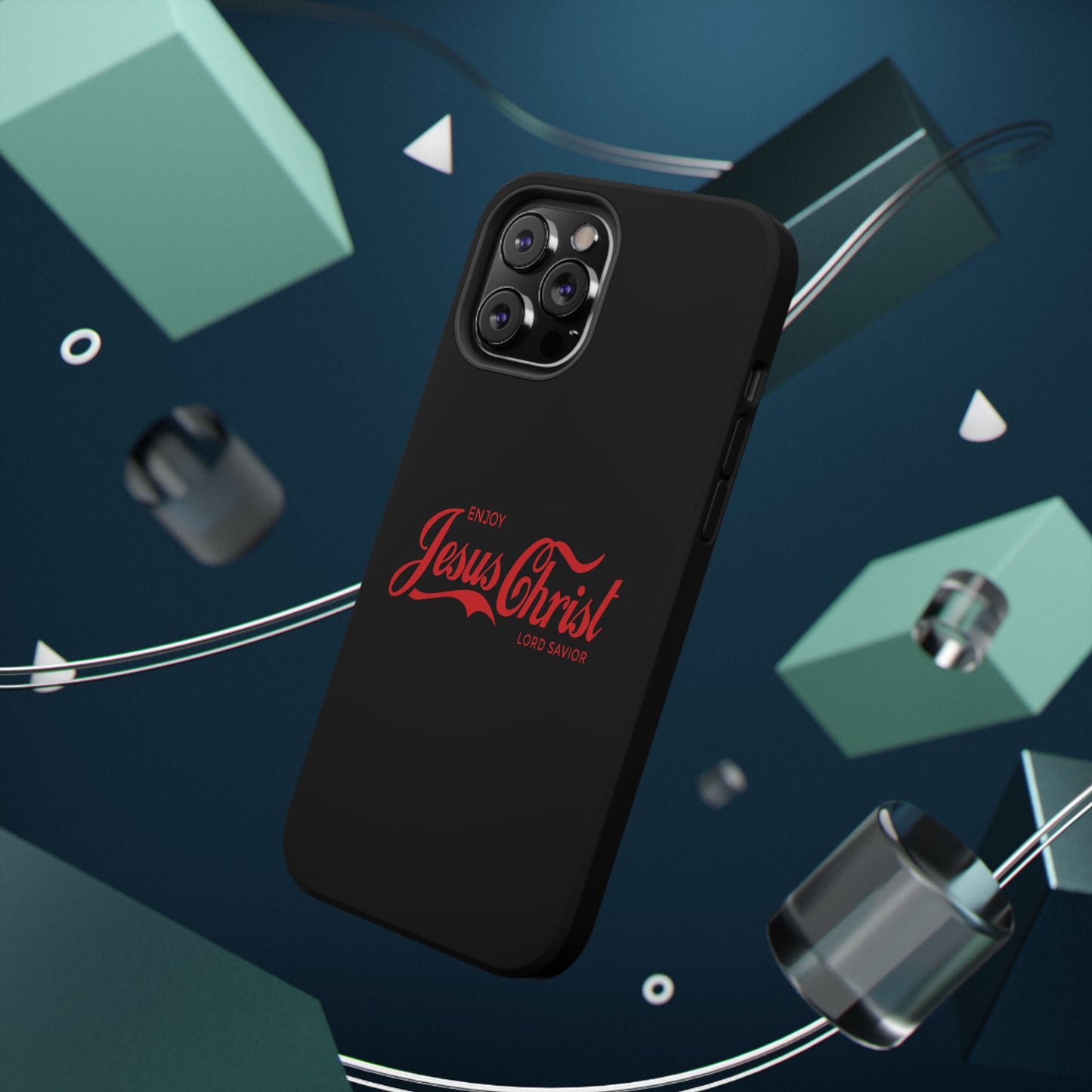 Impact-Resistant Phone Case: Enjoy Jesus Christ Lord Savior, Christian Gift, Durable Protection, Faith-Based Accessory, Holiday Gift