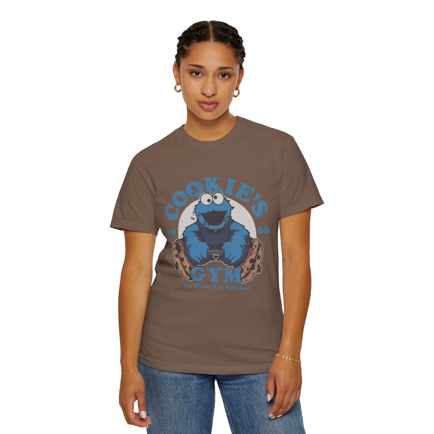 Cookie Monster Inspired Unisex T-Shirt, Fun Gift for Gamers, Casual Wear, Birthday Gift, Kitchen & Gym Motivation