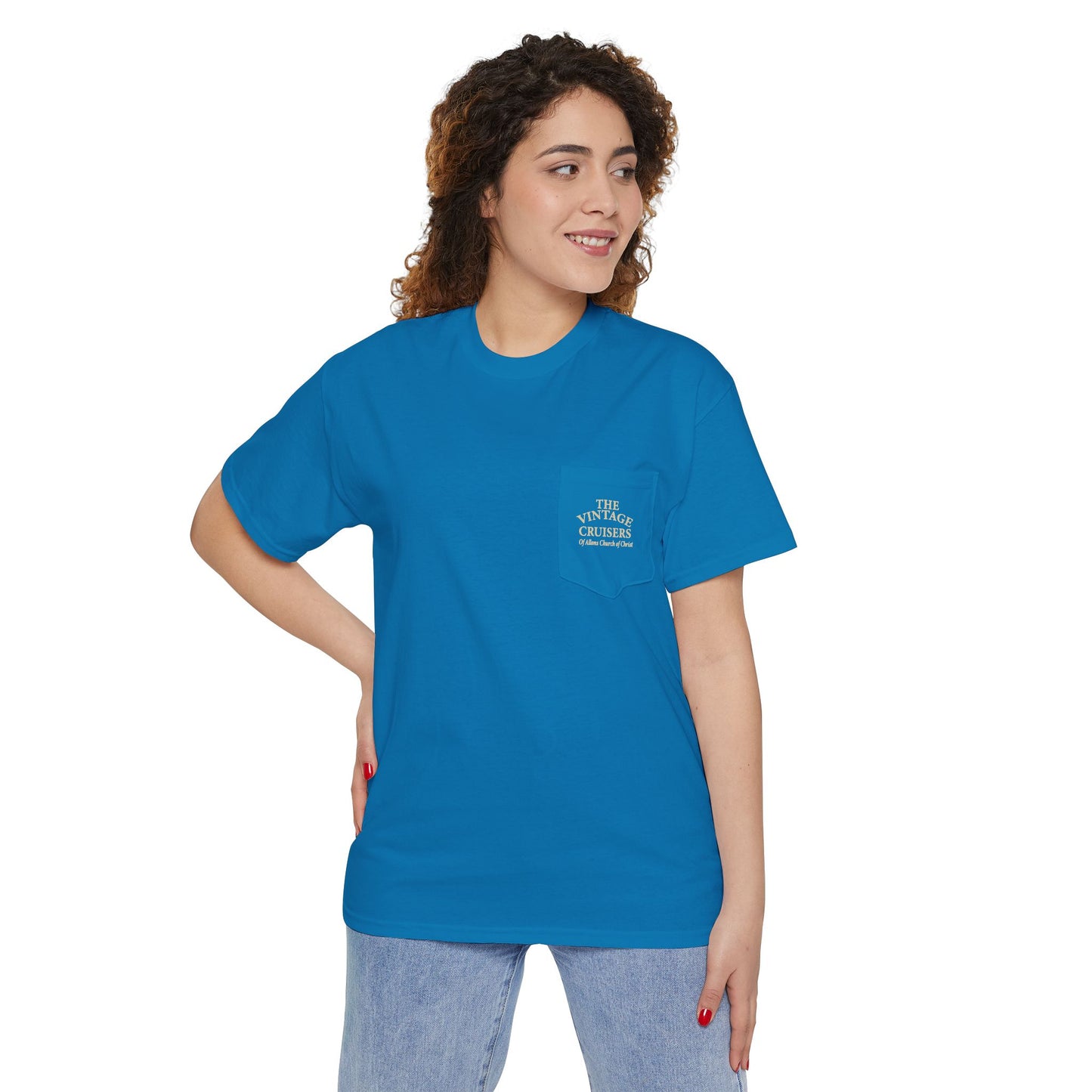 Retro Pocket Tee Allons Church of Christ Cruise 2025 Unisex T-Shirt