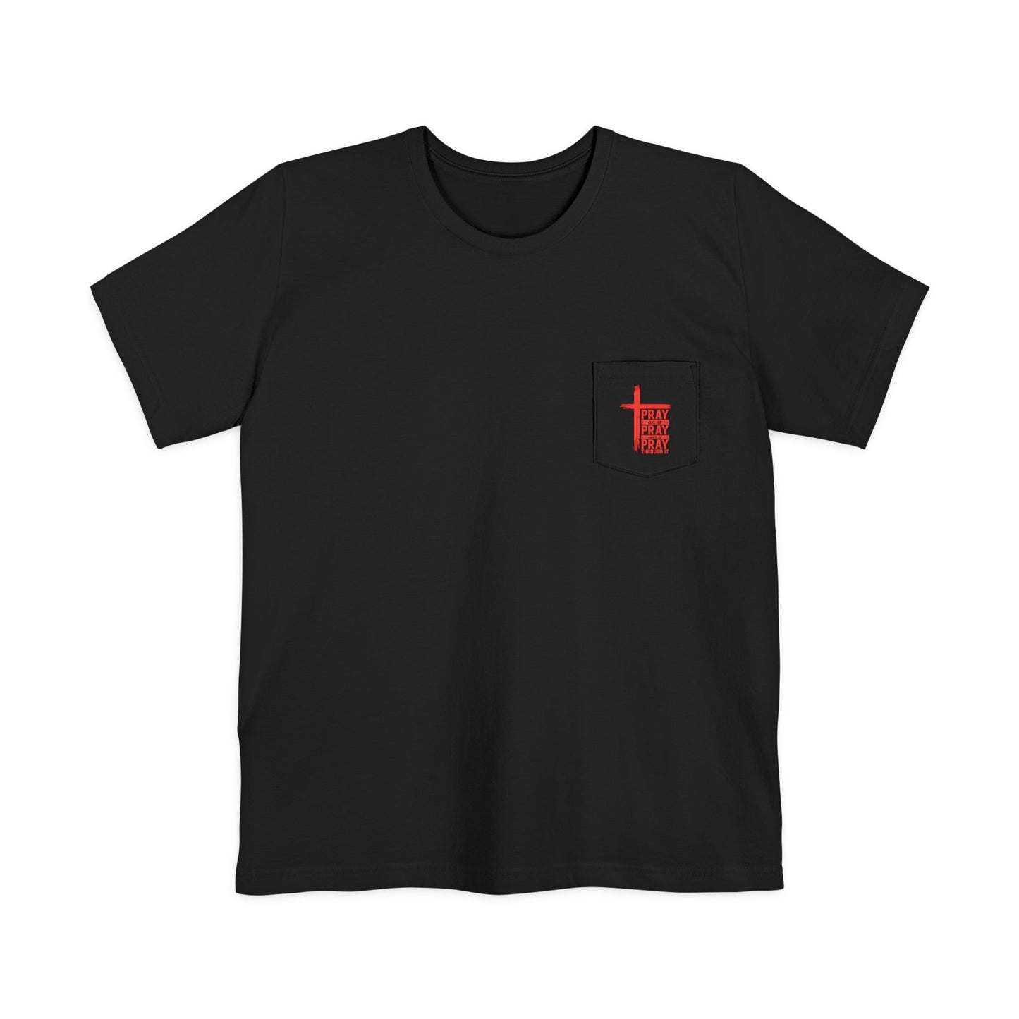 Faith-Inspired Unisex Pocket T-shirt - Perfect for Christian Men, Everyday Wear, Gifts for Dad, and Faith Celebrations
