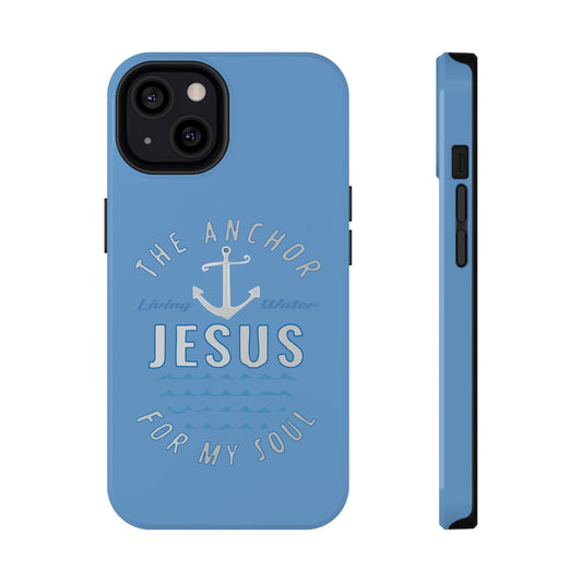 Jesus Anchor Phone Case, Christian Tech Accessories, Inspirational Gifts, Unique Phone Covers, Faith-Based Decor