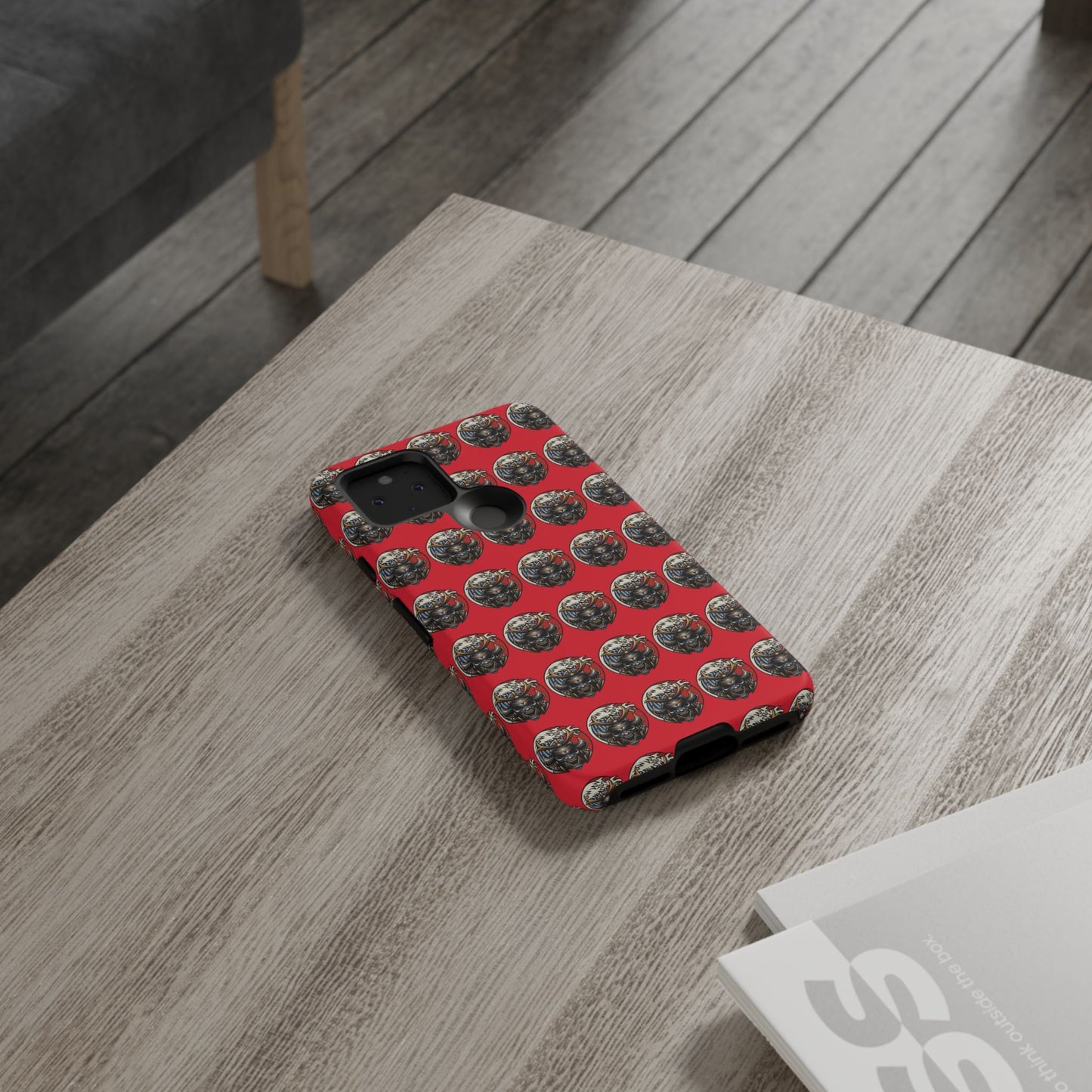 Bold Phone Case, Tough Phone Cover, Red Phone Protector, Unique Gift for Him/Her, Trendy Tech Accessory
