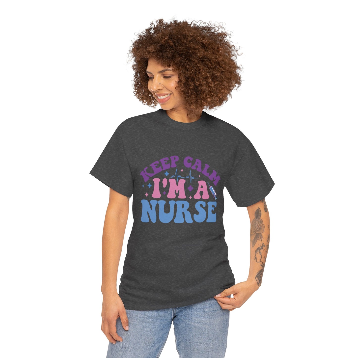 Nurse Appreciation Heavy Cotton Tee, Funny Nurse Gift, Medical Humor Shirt, Nurse Day Celebration Tee, Caregiver Outfit