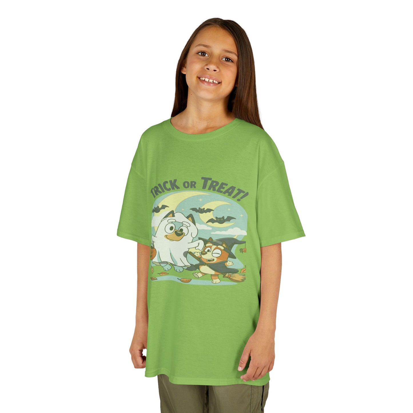 Kids Halloween T-Shirt, Trick or Treat Tee, Fun Ghost & Owl Shirt, Spooky Season Apparel, Cute Costume Top for Kids