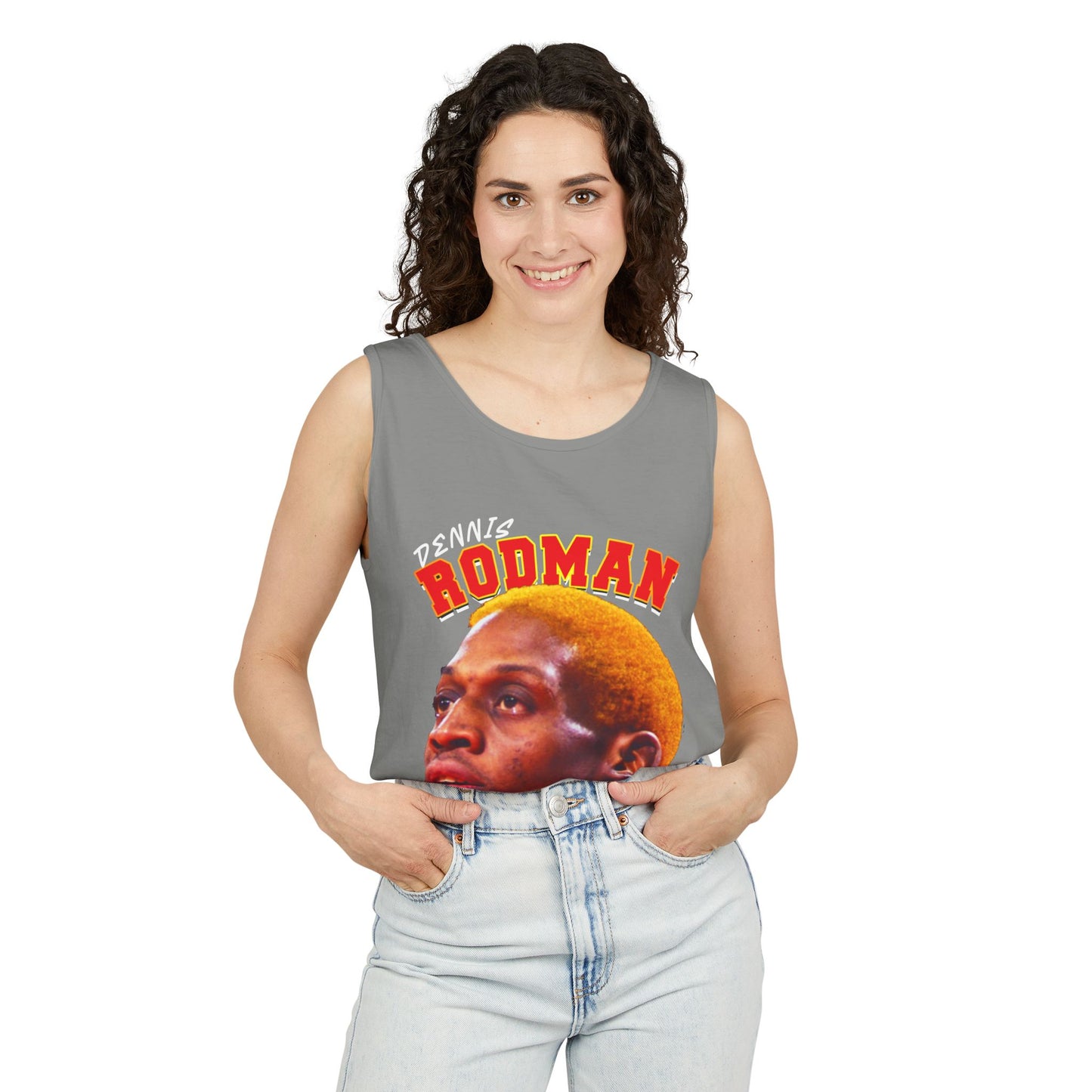 Dennis Rodman Vintage Tank Top, Unisex Graphic Tee, Sports Apparel, Summer Wear, Basketball Fan Gift