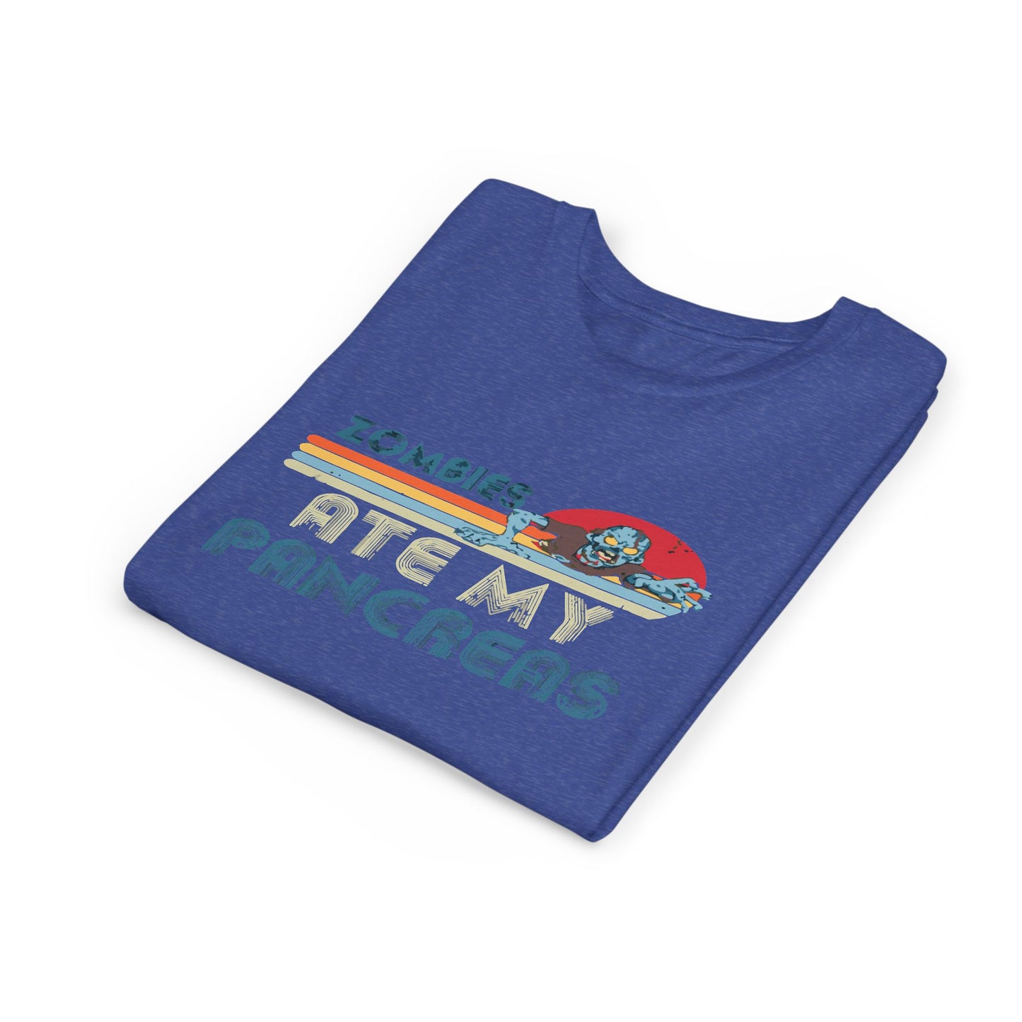 Youth Zombie Tee, Cute Graphic T-Shirt for Kids, Fun Short Sleeve Top, Halloween Costume, Gift for Little Horror Fans