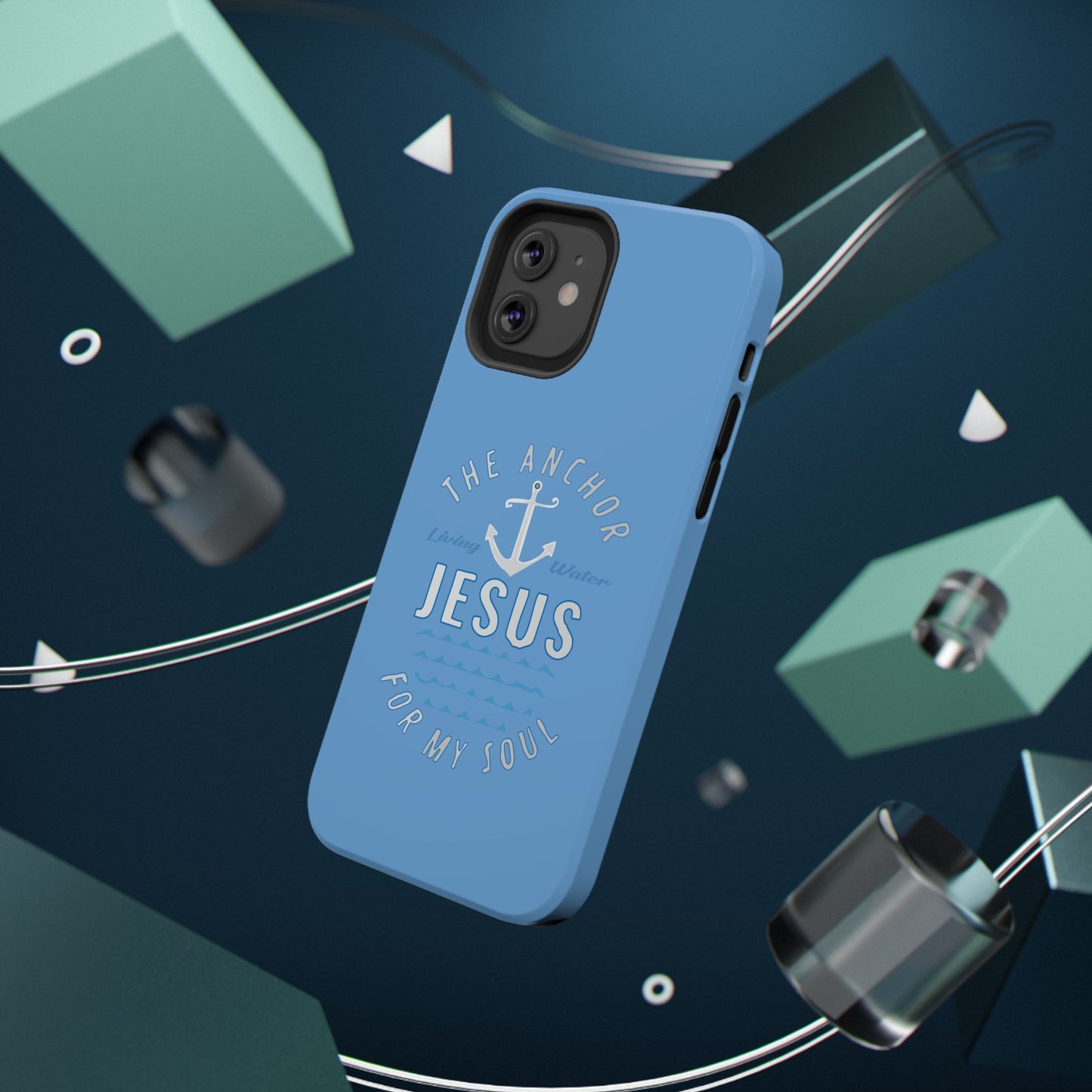 Jesus Anchor Phone Case, Christian Tech Accessories, Inspirational Gifts, Unique Phone Covers, Faith-Based Decor