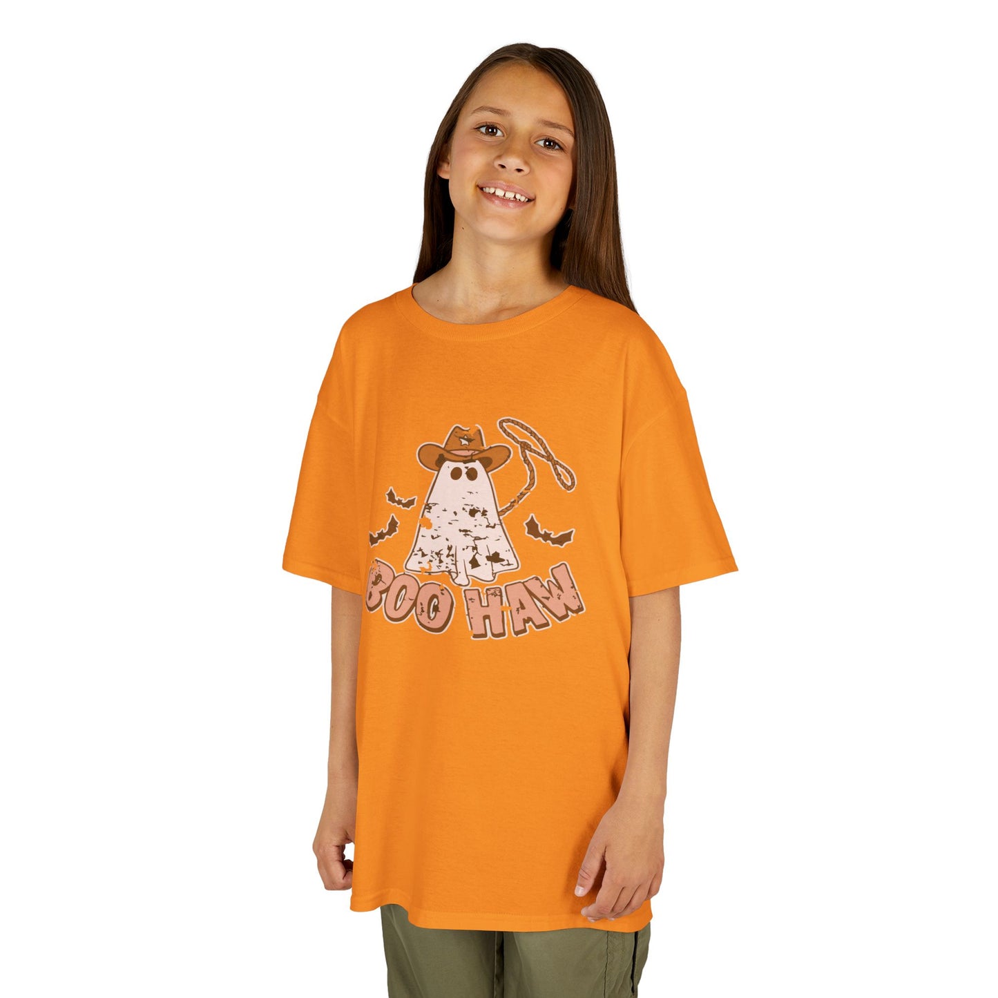 Boo Haunt Kids Tee, Halloween Shirt, Ghost Costume T-Shirt, Fun Kids Apparel, Spooky Party Outfit