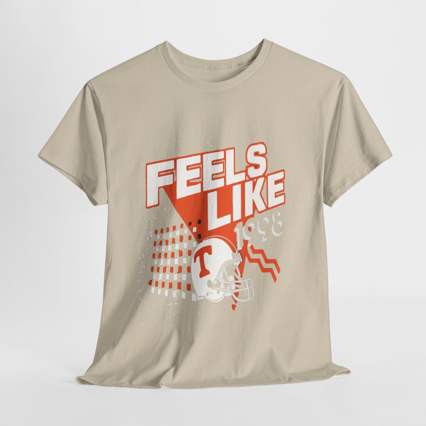 Unisex Heavy Cotton Tee - 'Feels Like' Retro Football Tee, Casual Style, Game Day Shirt, Gift for Sports Fans, Outdoor Activities