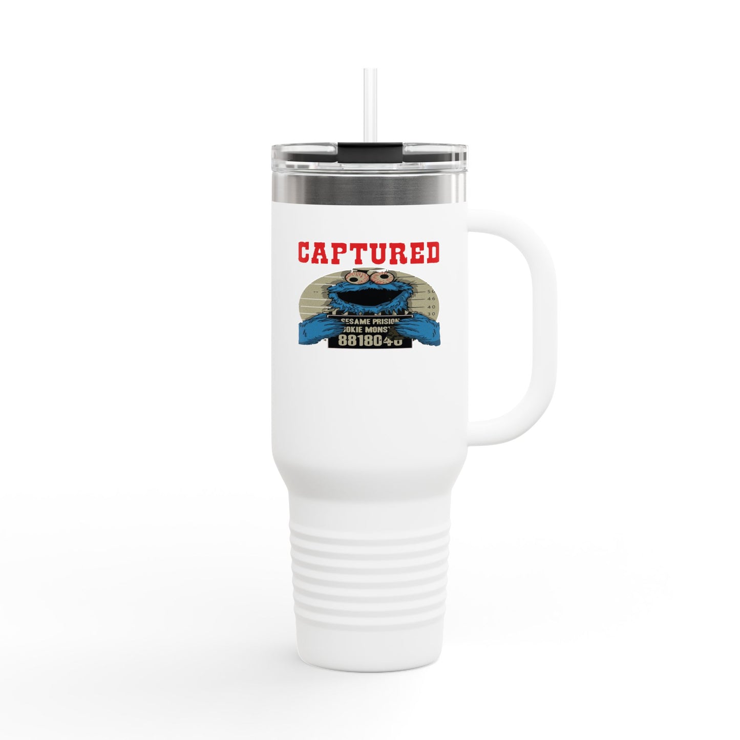 Adventure-Ready Insulated Travel Mug - 40oz with 'Captured' Design