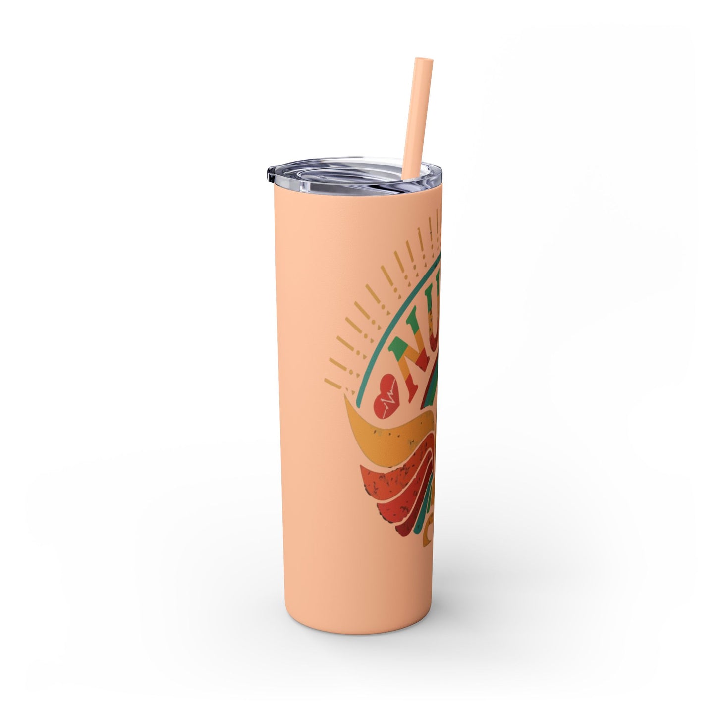 Nurse Skinny Tumbler, 20oz, Motivational Drinkware, Gift for Nurses, Summer Hydration, Nurse Appreciation Day