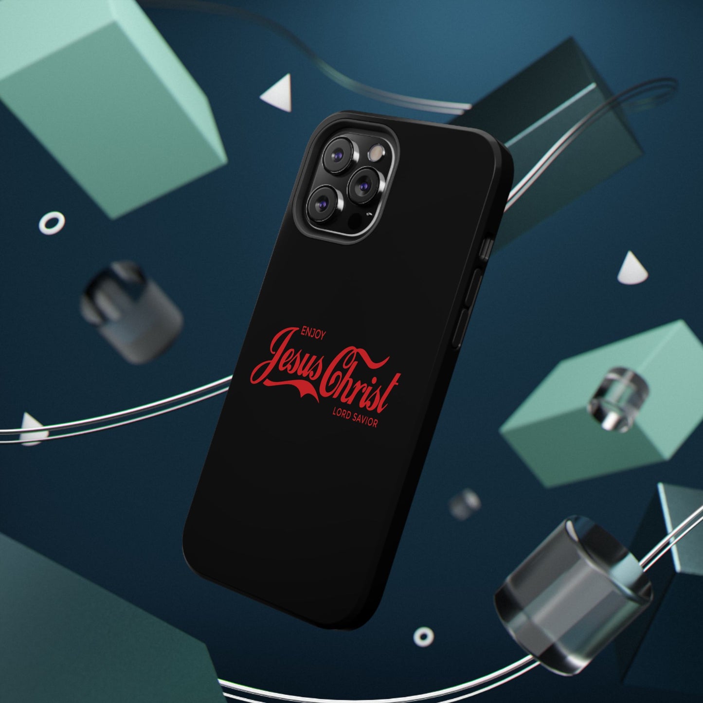Impact-Resistant Phone Case: Enjoy Jesus Christ Lord Savior, Christian Gift, Durable Protection, Faith-Based Accessory, Holiday Gift