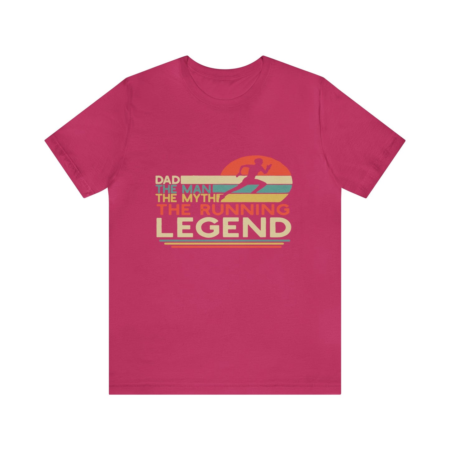 The man. The Myth, The Runner Unisex Jersey Short Sleeve Tee