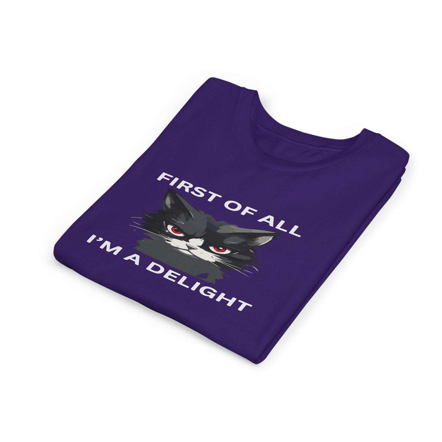 Youth Cat Humor Tee - Perfect for Cat Lovers, Birthday Gifts for Kids, Everyday Wear, Funny Quotes Shirt, Gift for Pet Lovers