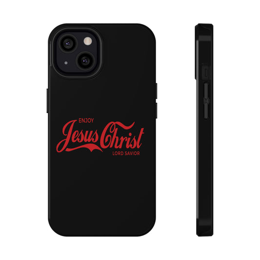 Impact-Resistant Phone Case: Enjoy Jesus Christ Lord Savior, Christian Gift, Durable Protection, Faith-Based Accessory, Holiday Gift