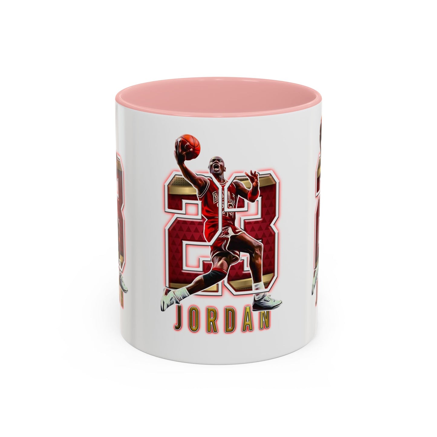 Michael Jordan Accent Coffee Mug - 11oz & 15oz - Perfect Gift for Sports Fans, Collectors, Basketball Lovers, Unique Gift Idea