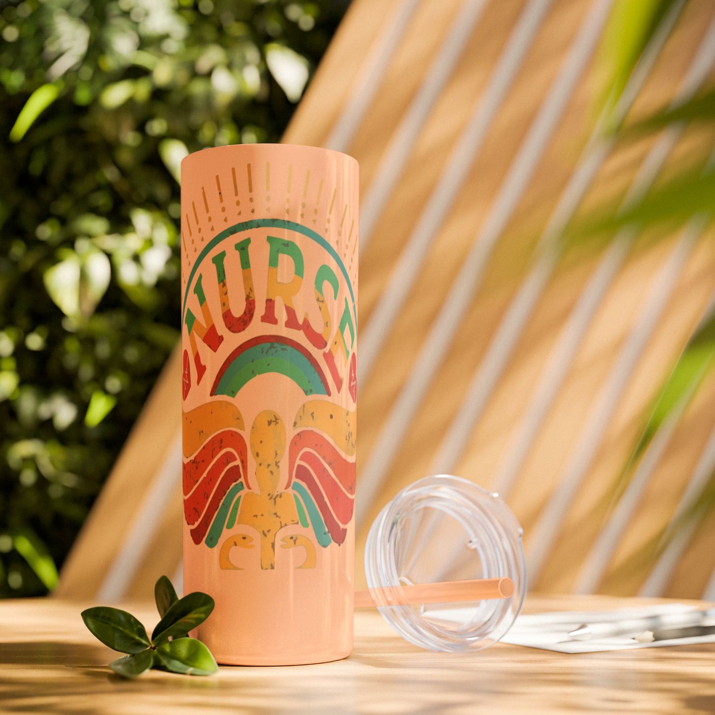 Nurse Skinny Tumbler, 20oz, Motivational Drinkware, Gift for Nurses, Summer Hydration, Nurse Appreciation Day