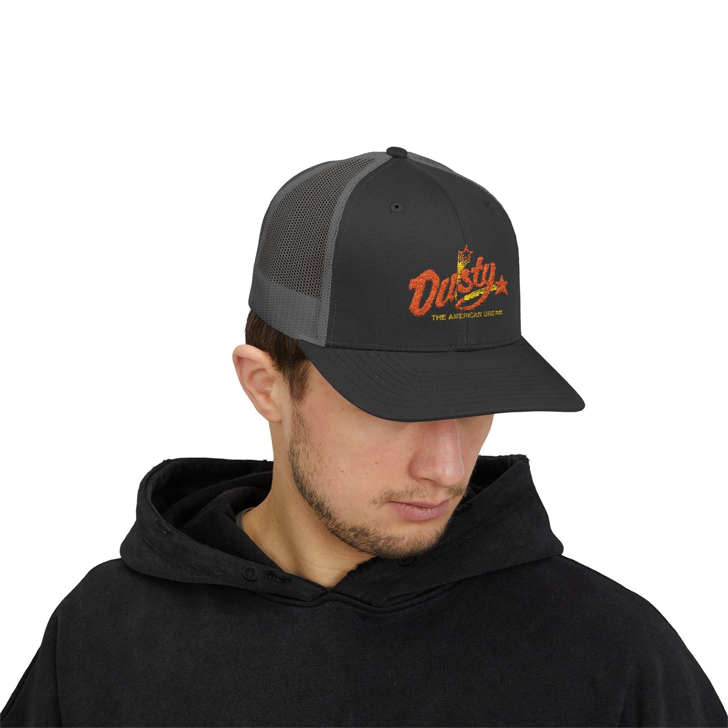 Dusty Snapback Trucker Cap, Trendy Hat, Gift for Him/Her, Casual Wear, Festival Accessory, Outdoor Style
