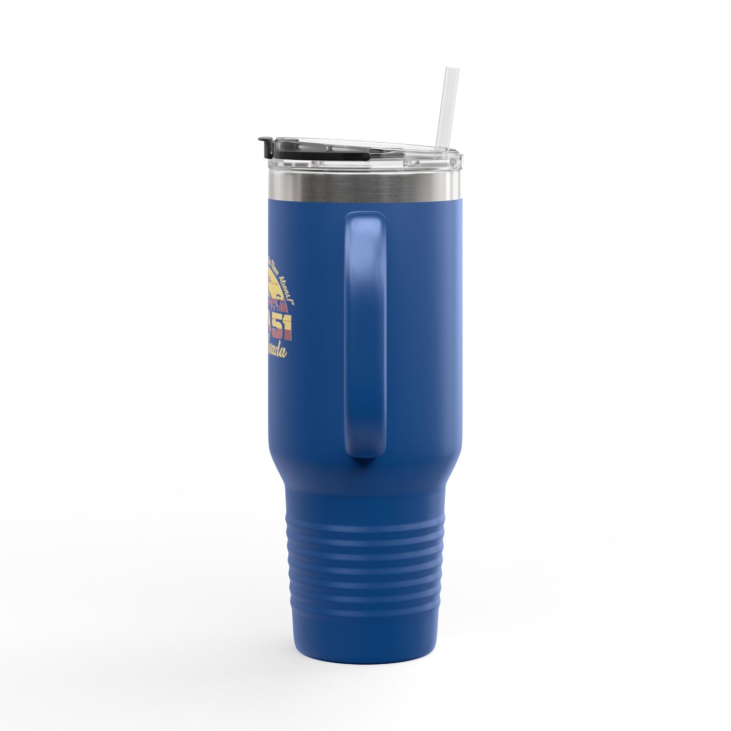 Alien Coffee Mug for Area 51 Fans, Travel Drinkware, 40oz Insulated Tumbler, Perfect for Road Trips, Gifts for UFO Lovers, Sci-Fi Inspired