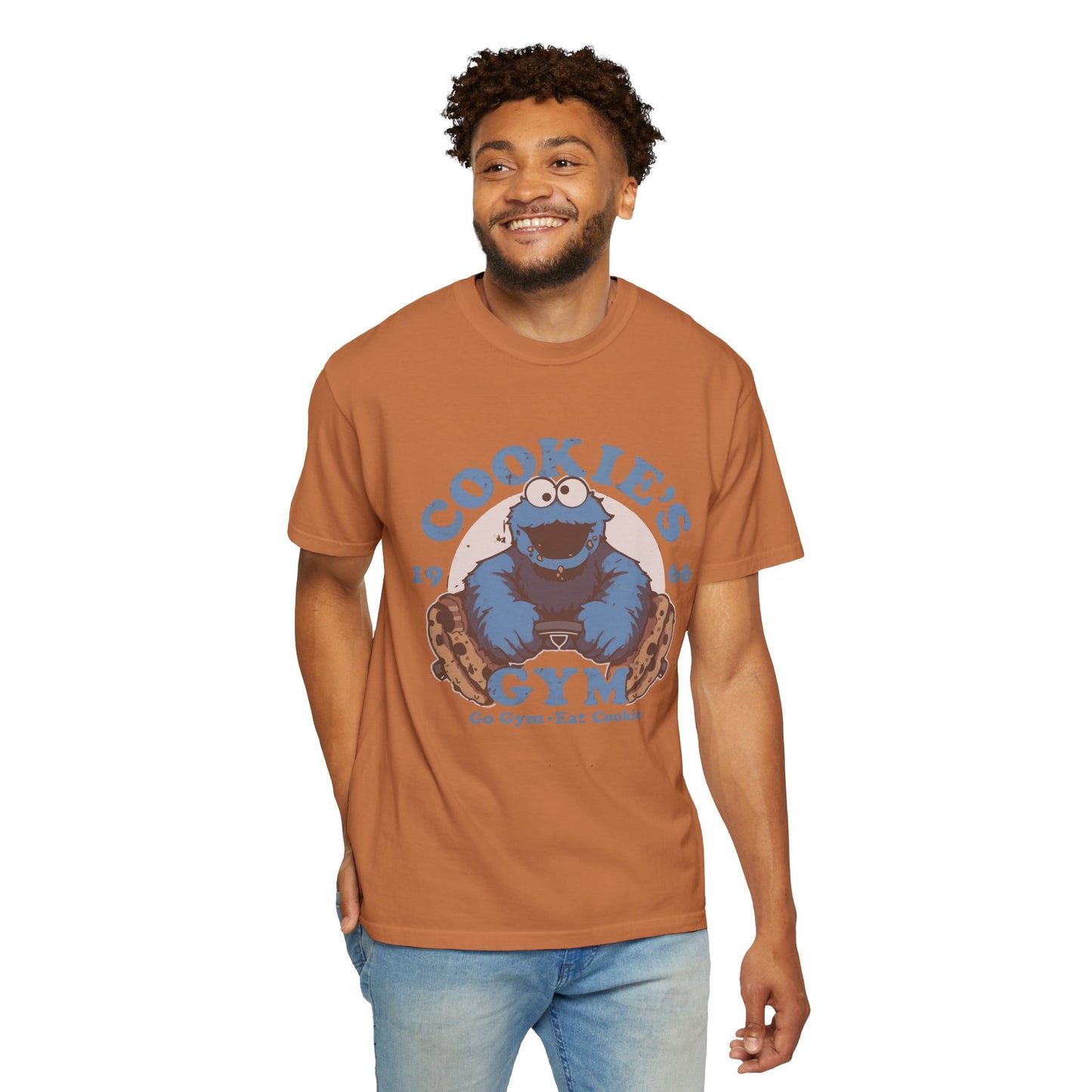 Cookie Monster Inspired Unisex T-Shirt, Fun Gift for Gamers, Casual Wear, Birthday Gift, Kitchen & Gym Motivation