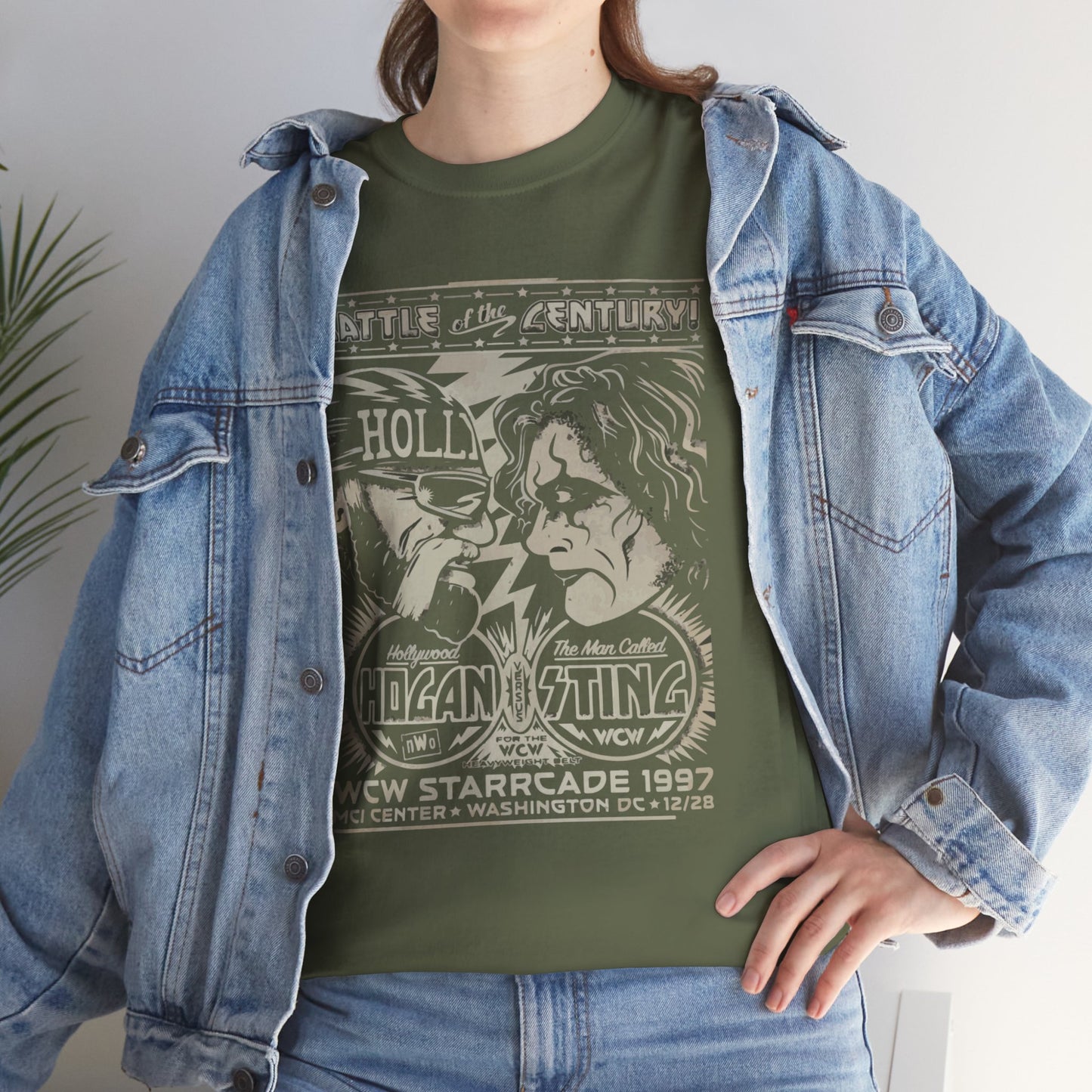 Vintage Wrestling Tee - Hulk vs Sting Retro Sports Nostalgia - Classic WCW Unisex Heavy Cotton Tee