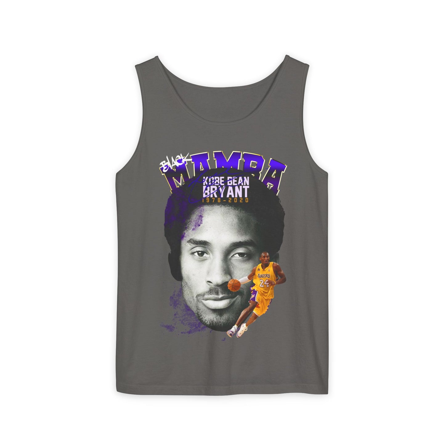 Kobe Bryant Tribute Tank Top, Unisex Basketball Apparel, Gift for Sports Fans, Summer Casual Wear, Mamba Mentality Fashion