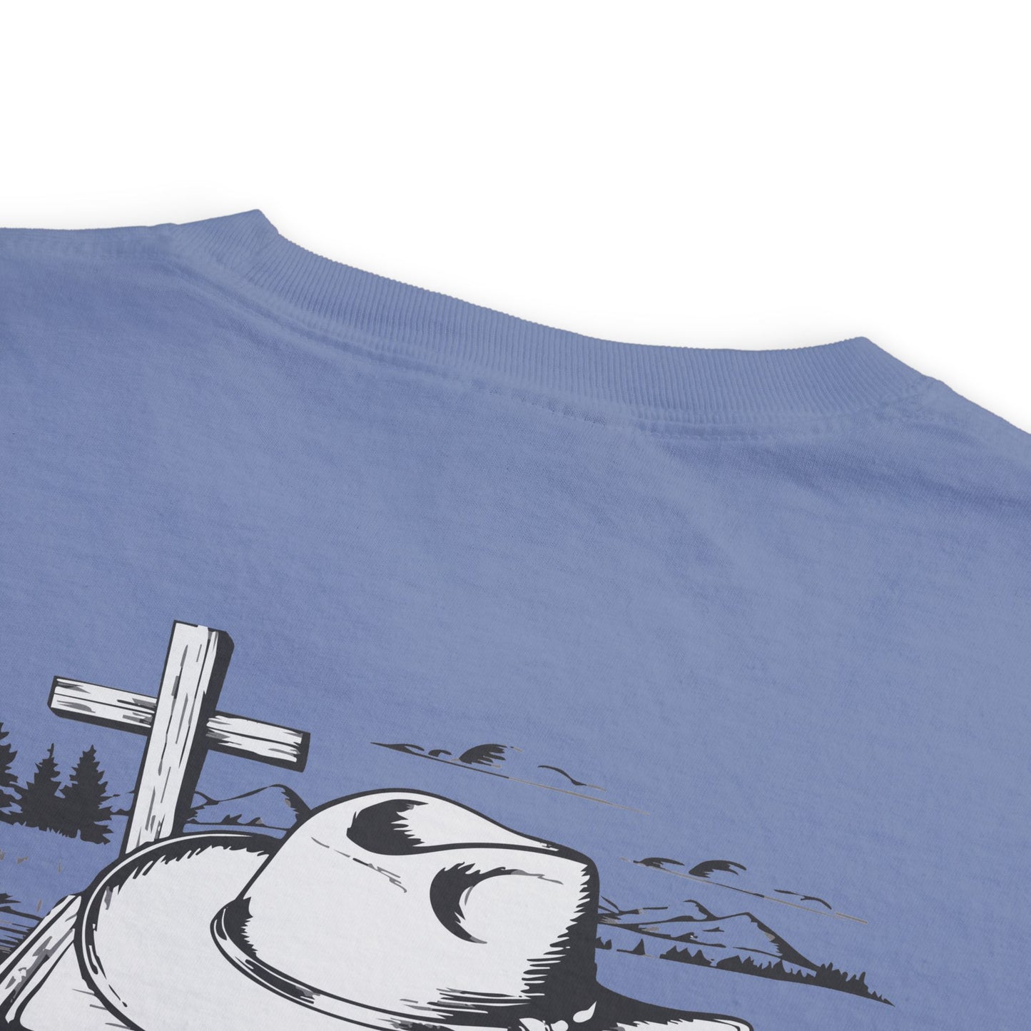 Faith-Inspired Pocket T-Shirt with Uplifting Bible Verse