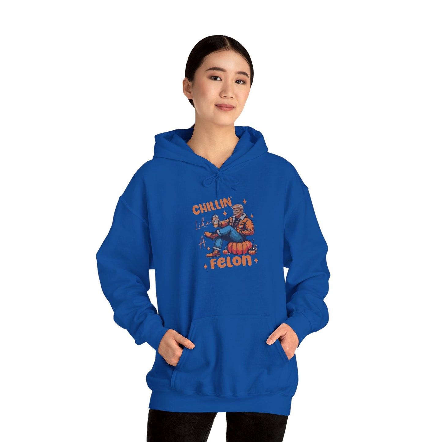 Chillin' Like a Felon Hoodie - Cozy Unisex Sweatshirt for Fall Celebrations