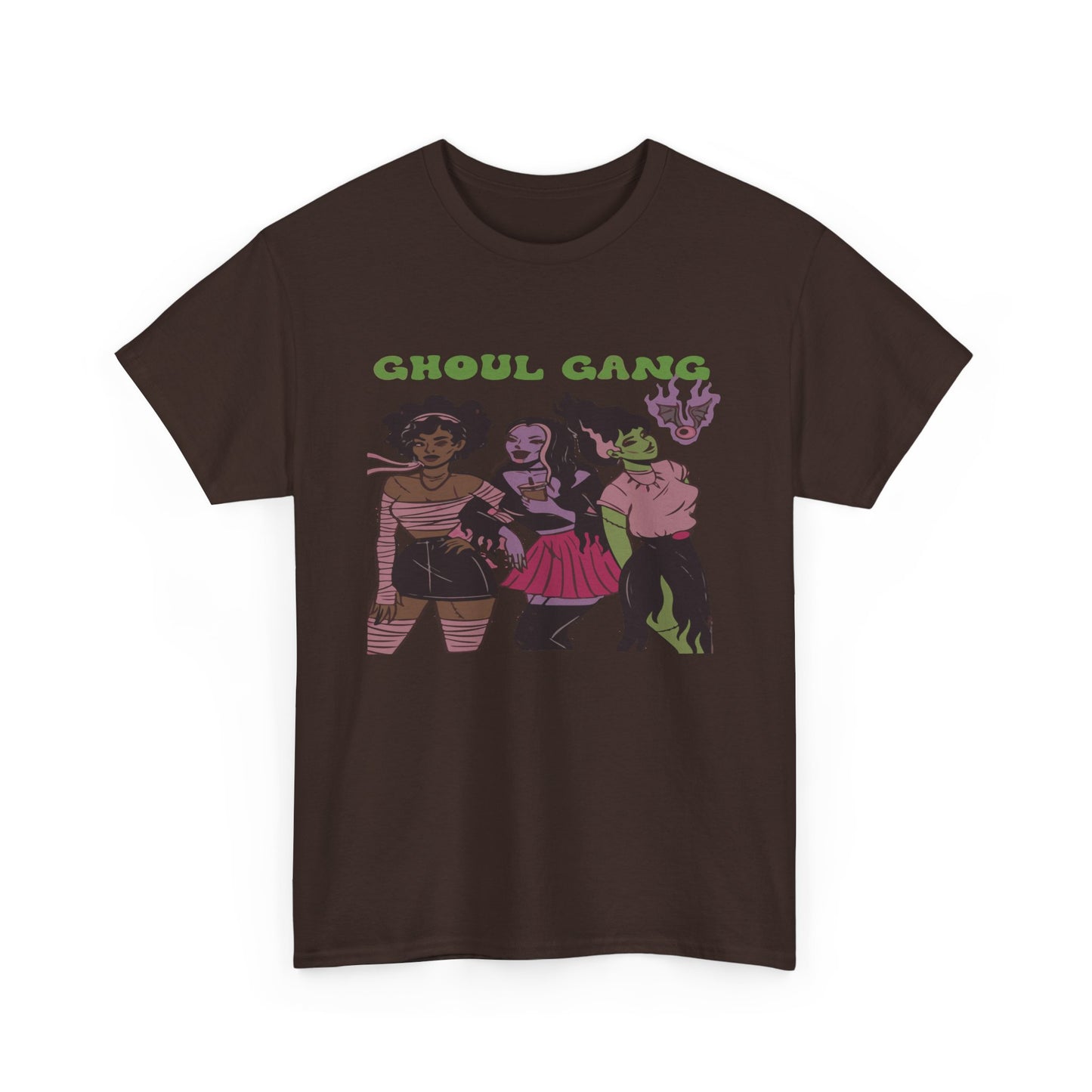 Ghoul Gang Unisex Heavy Cotton Tee | Halloween T-Shirt, Spooky Apparel, Gothic Fashion, Funny Gift, Group Costume