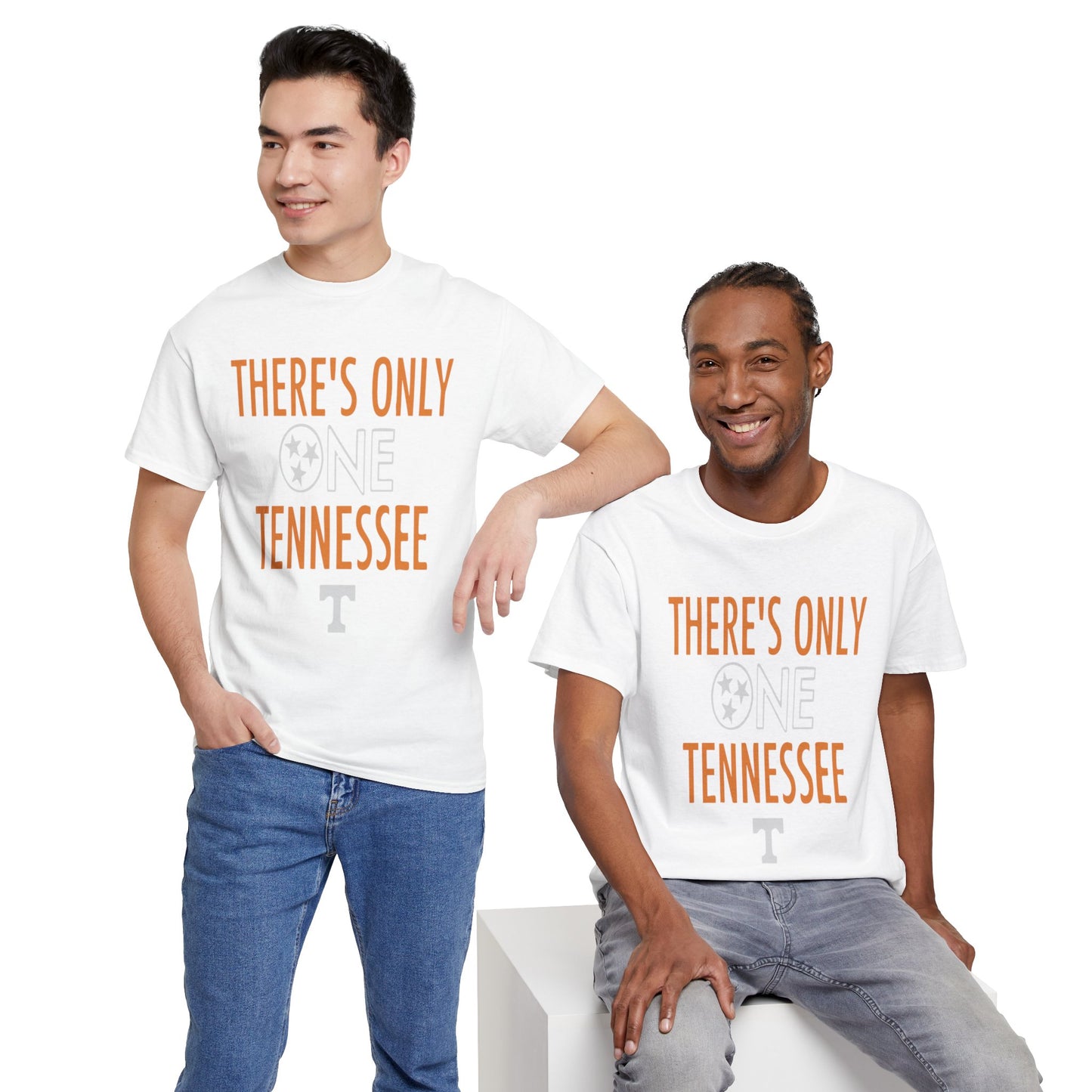 Tennessee Pride Tee, Unisex Heavy Cotton Tee, Tennessee Fans Gift, College Sports Apparel, Casual Everyday Wear, State Pride Shirt