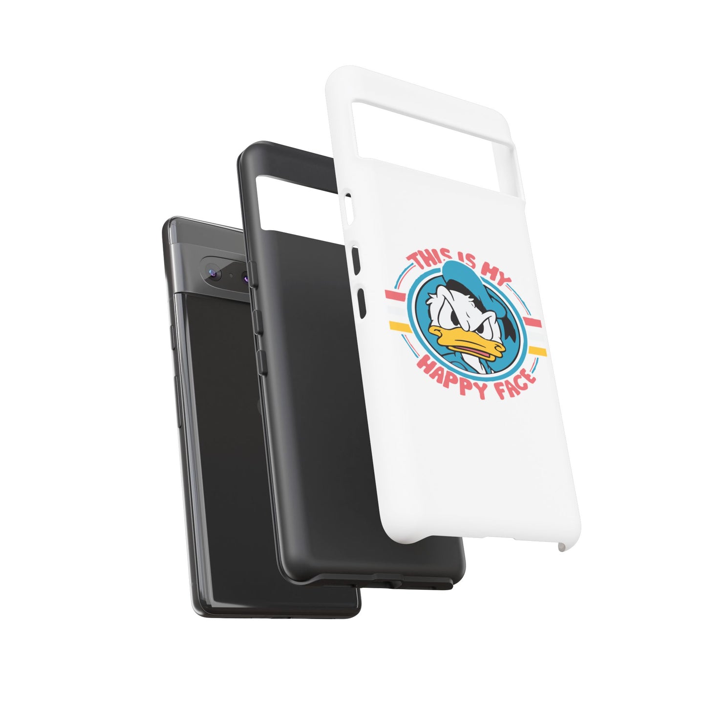 Tough Cases: This is My Happy Face Phone Case, Funny Phone Case, Donald Duck Case, Cute Phone Accessory, Gift for Disney Fans