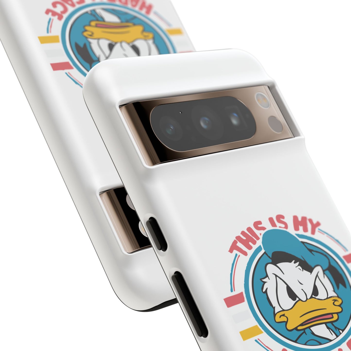Tough Cases: This is My Happy Face Phone Case, Funny Phone Case, Donald Duck Case, Cute Phone Accessory, Gift for Disney Fans