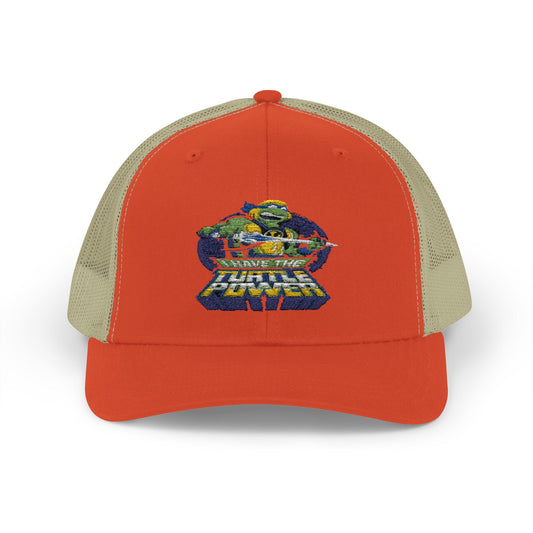 Retro Ninja Turtle Snapback Trucker Cap - Fun & Stylish Kids' Accessory