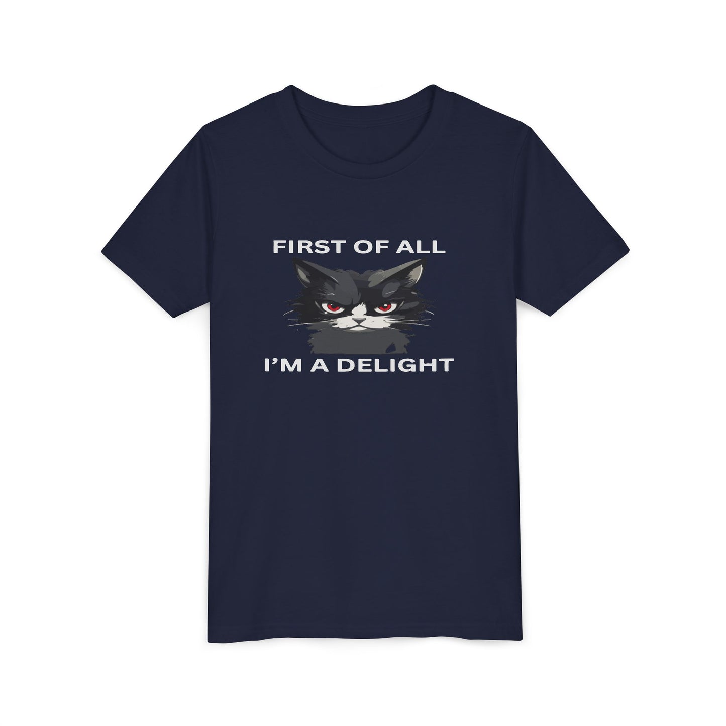 Youth Cat Humor Tee - Perfect for Cat Lovers, Birthday Gifts for Kids, Everyday Wear, Funny Quotes Shirt, Gift for Pet Lovers
