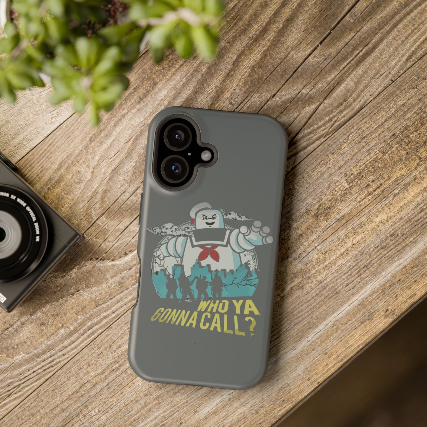Ghostbuster-Inspired Tough Phone Case - Who Ya Gonna Call? - Perfect for Fans, Gift for Halloween, Geeky Accessories, Durable Protection