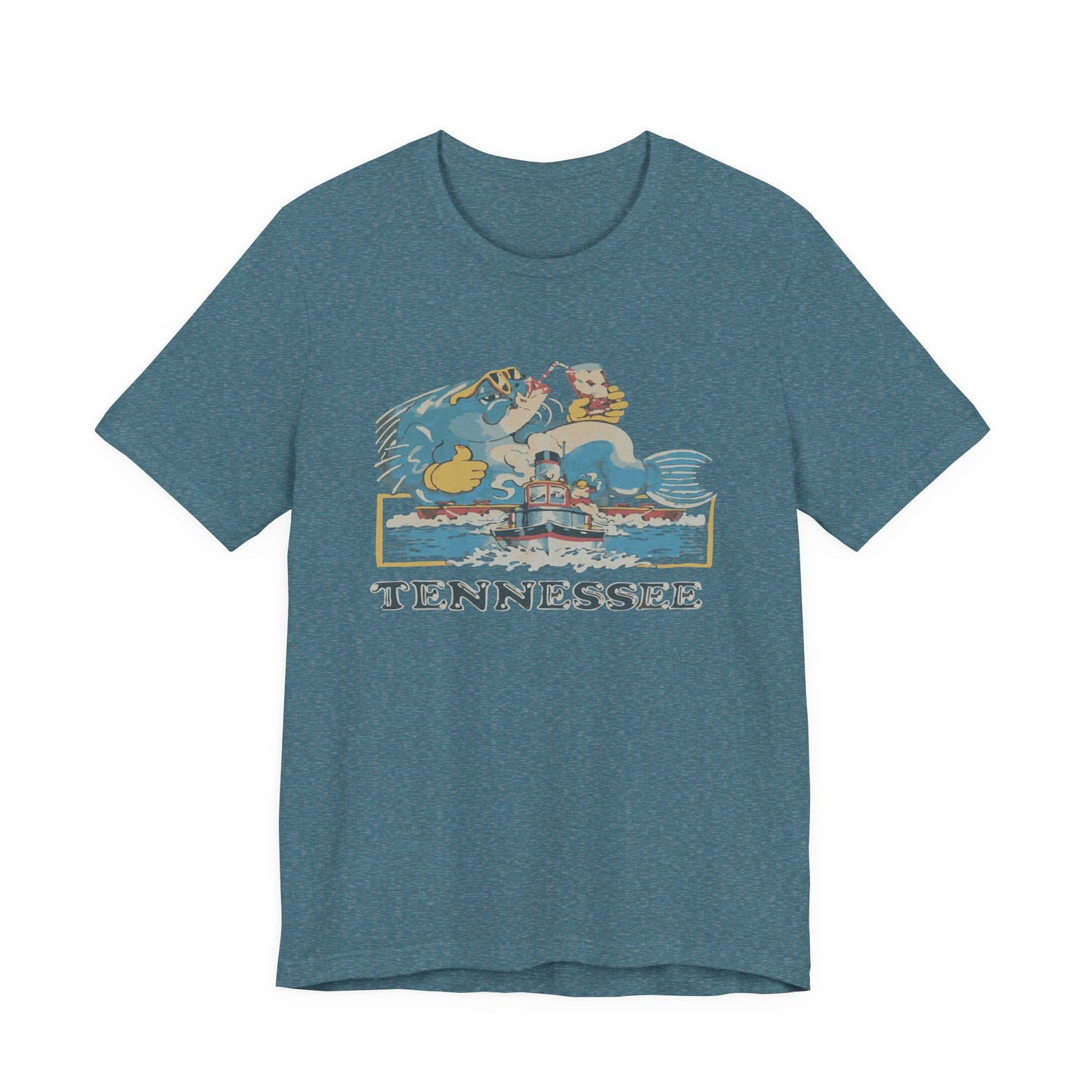 Tennessee Vintage Graphic Tee, Unisex Jersey Short Sleeve T-Shirt, Souvenir Shirt, Vacation Wear, Gift for Travelers, Retro Tee
