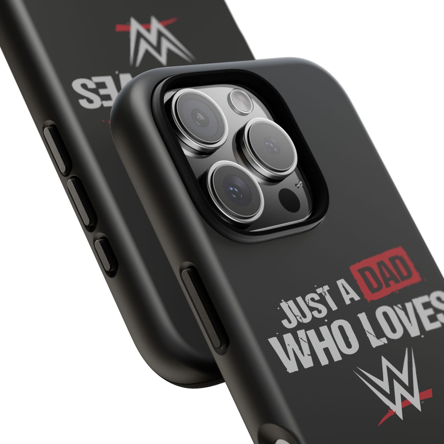WWE Dad Phone Case, Tough Cases for Fathers, Gifts for Dad, Father's Day, Wrestling Fan Merchandise, Just a Dad Who Loves WWE