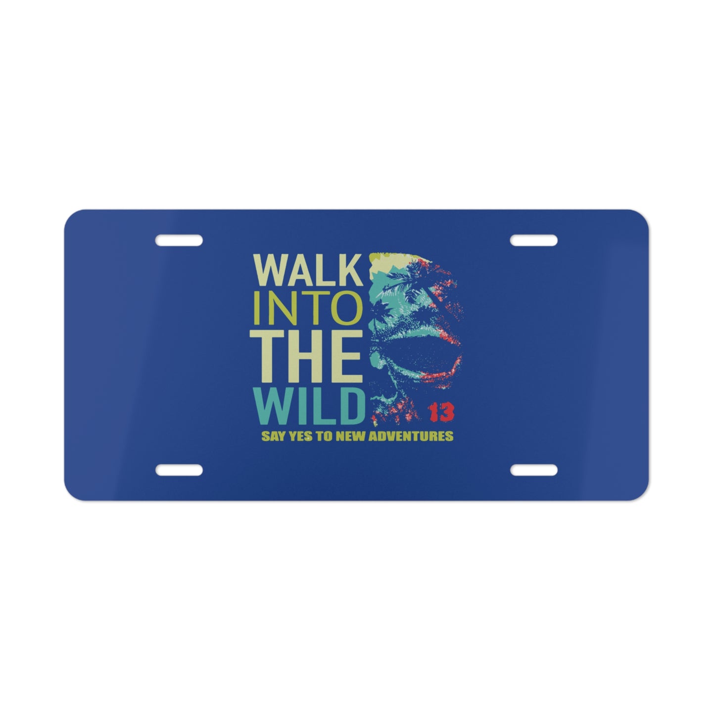 Adventure-Themed Vanity Plate, Car Decor, Gift for Travelers, Outdoor Enthusiasts, Unique Wall Art, Novelty License Plate
