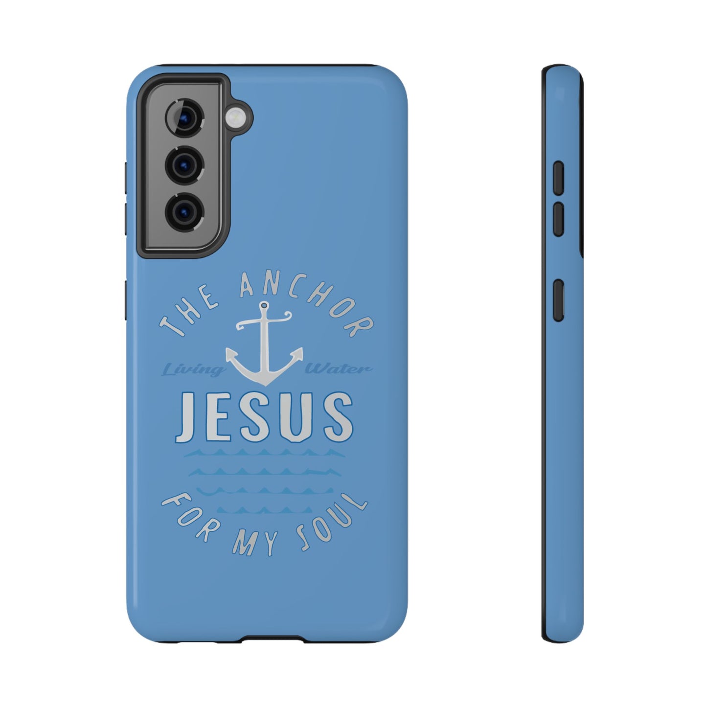 Jesus Anchor Phone Case, Christian Tech Accessories, Inspirational Gifts, Unique Phone Covers, Faith-Based Decor