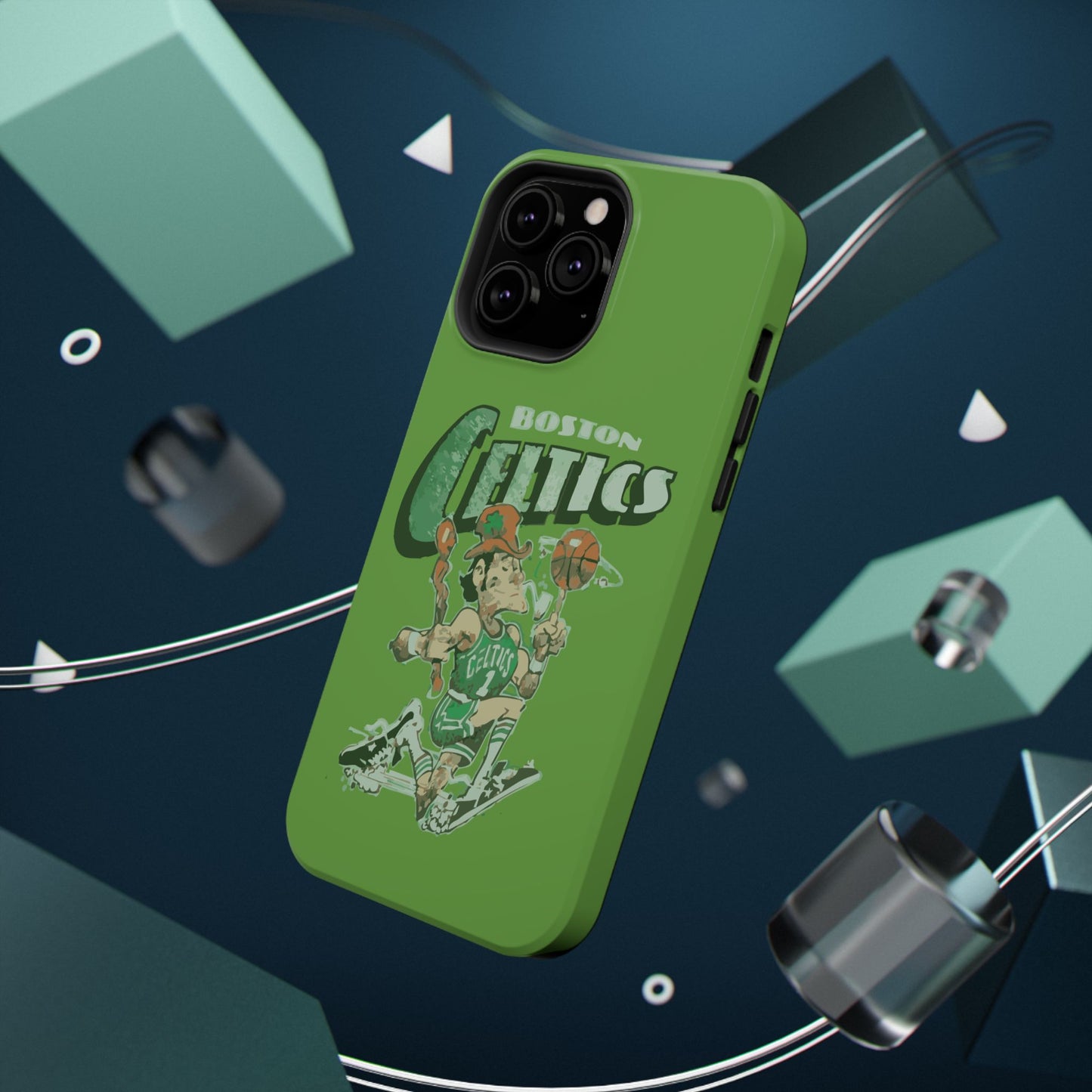 Boston Celtics Impact-Resistant Phone Case, Basketball Phone Cover, Sports Fan Gift, Sturdy Phone Case, NBA Merchandise, Team Spirit Decor