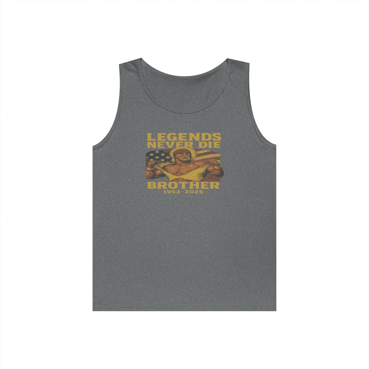 Unisex Heavy Cotton Tank Top | Legends Never Die Brother, Memorial Gift, Casual Wear, Summer Outfit, Unique Tribute