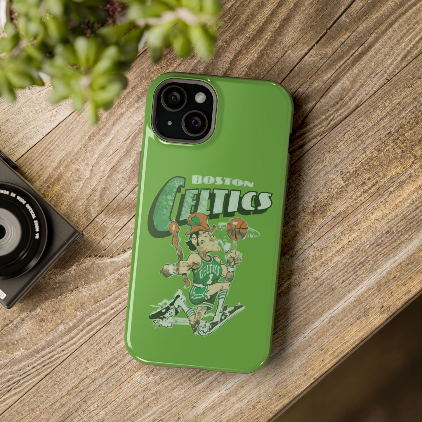 Boston Celtics Impact-Resistant Phone Case, Basketball Phone Cover, Sports Fan Gift, Sturdy Phone Case, NBA Merchandise, Team Spirit Decor