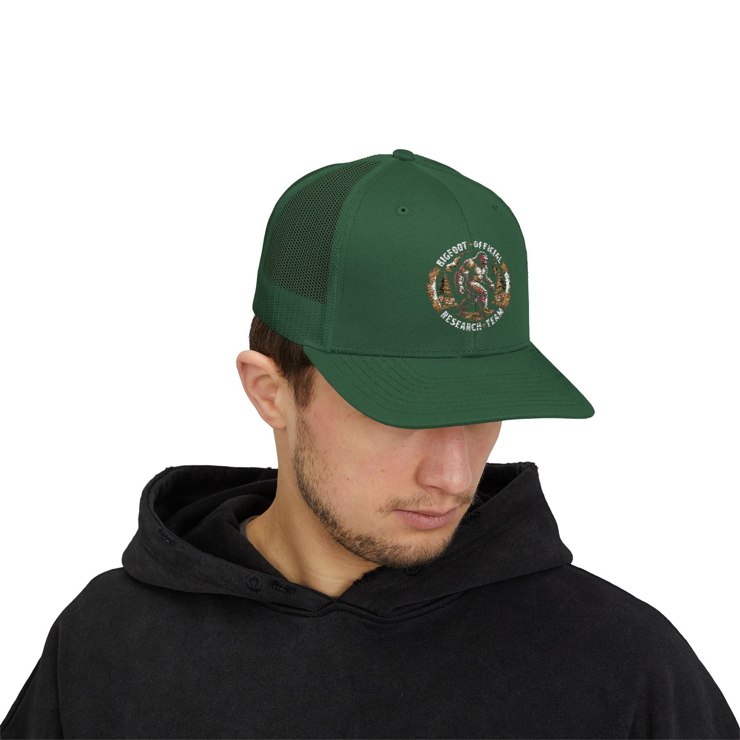 Bigfoot Research Snapback Trucker Cap - Stylish Outdoor Adventure Hat for Him