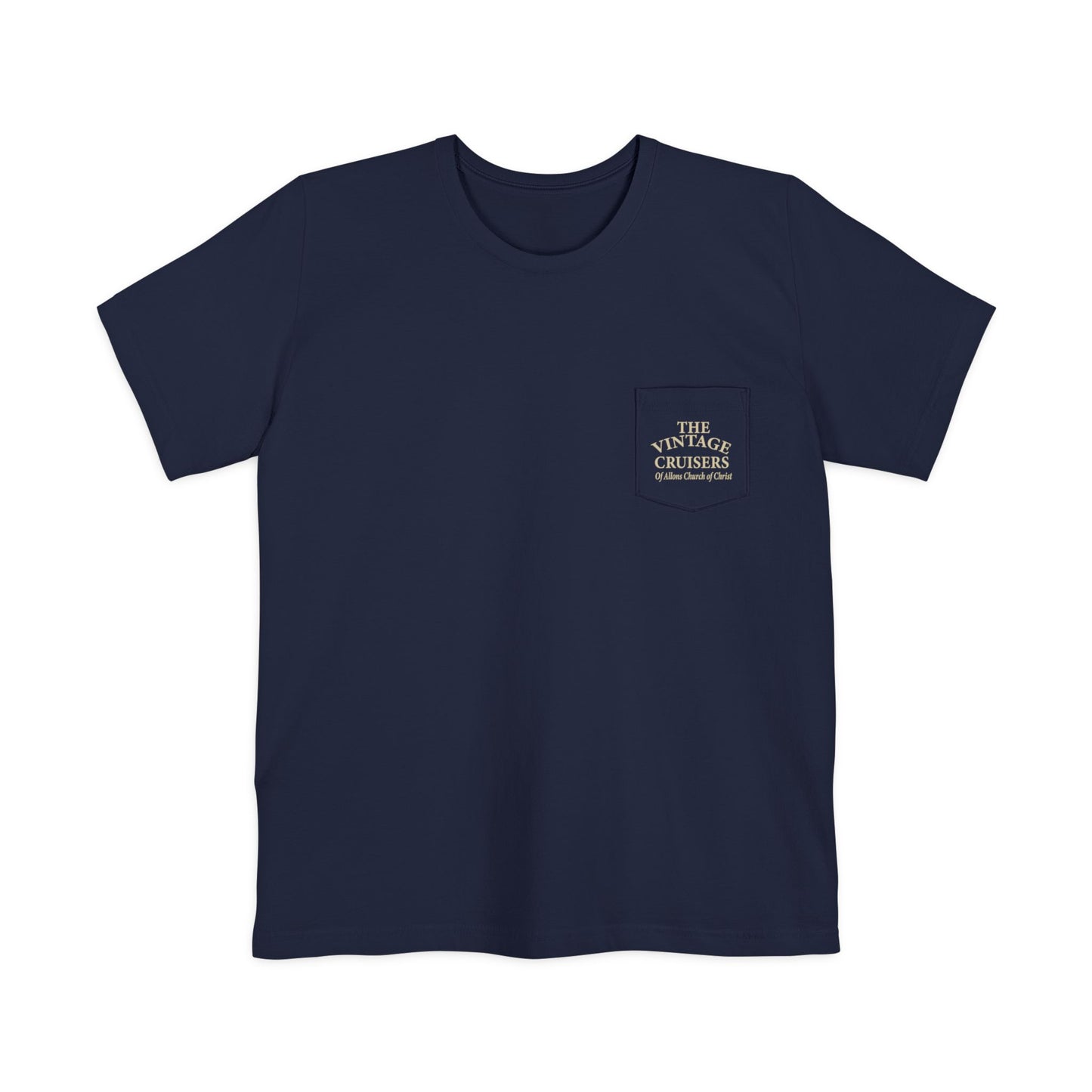 Retro Allons Church of Christ Pocket T-shirt