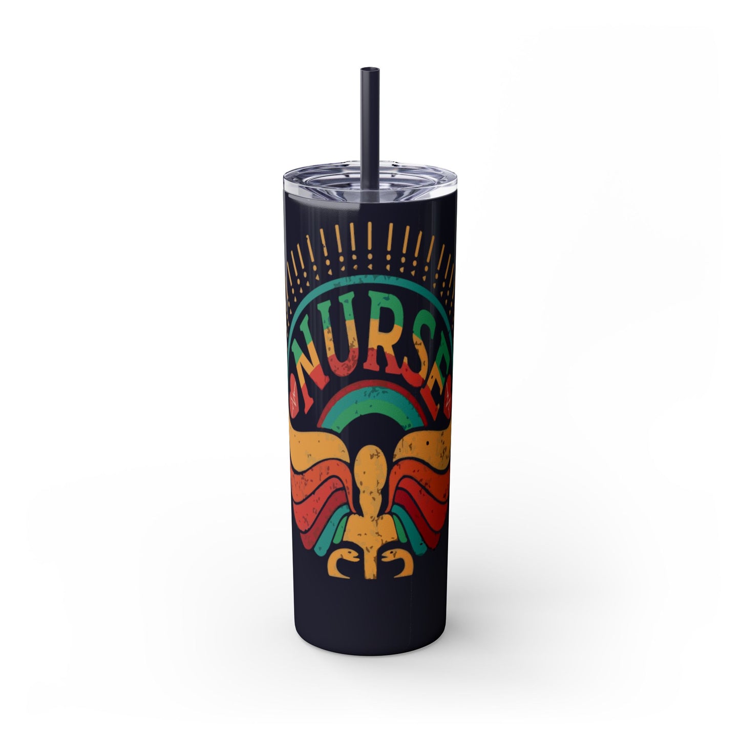 Nurse Skinny Tumbler, 20oz, Motivational Drinkware, Gift for Nurses, Summer Hydration, Nurse Appreciation Day