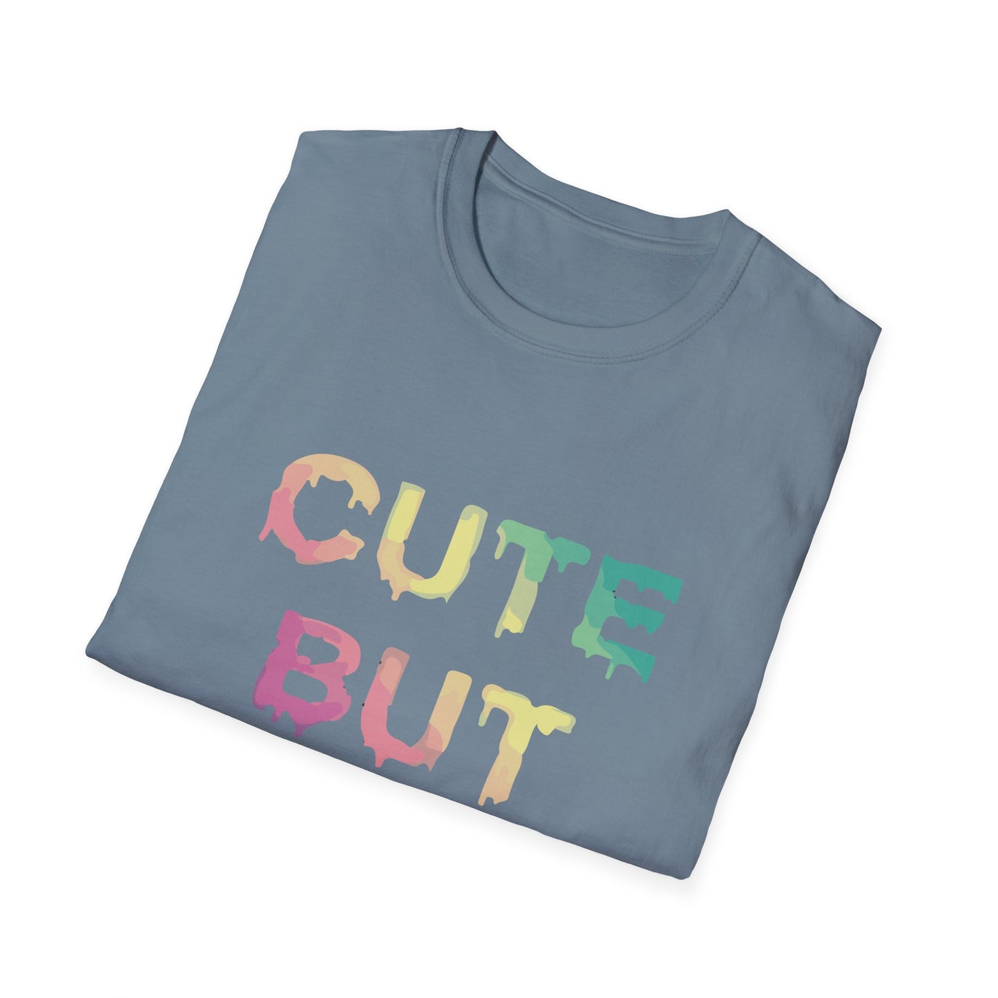 Cute But Psycho Unisex Softstyle T-Shirt, Trendy Graphic Tee, Casual Fashion, Gift for Friends, Everyday Wear, Birthday Present