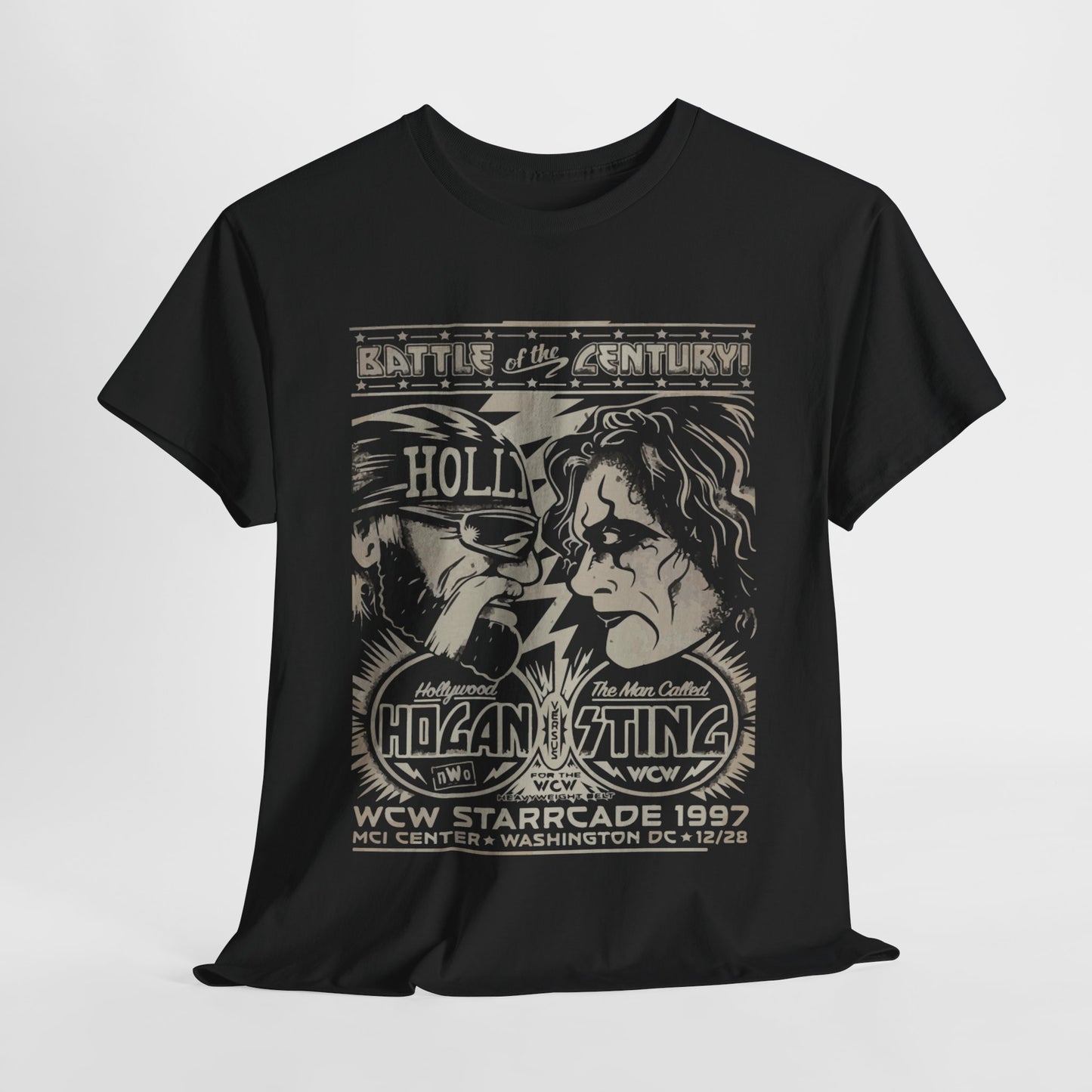 Vintage Wrestling Tee - Hulk vs Sting Retro Sports Nostalgia - Classic WCW Unisex Heavy Cotton Tee