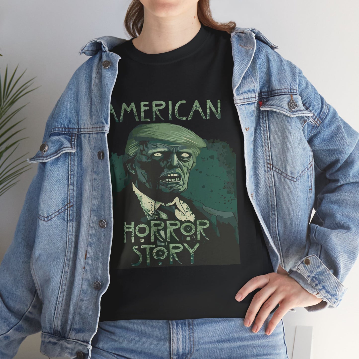 American Horror Story Unisex Heavy Cotton Tee, Horror Fan Gift, Graphic Tee, Halloween Costume, TV Show Merch