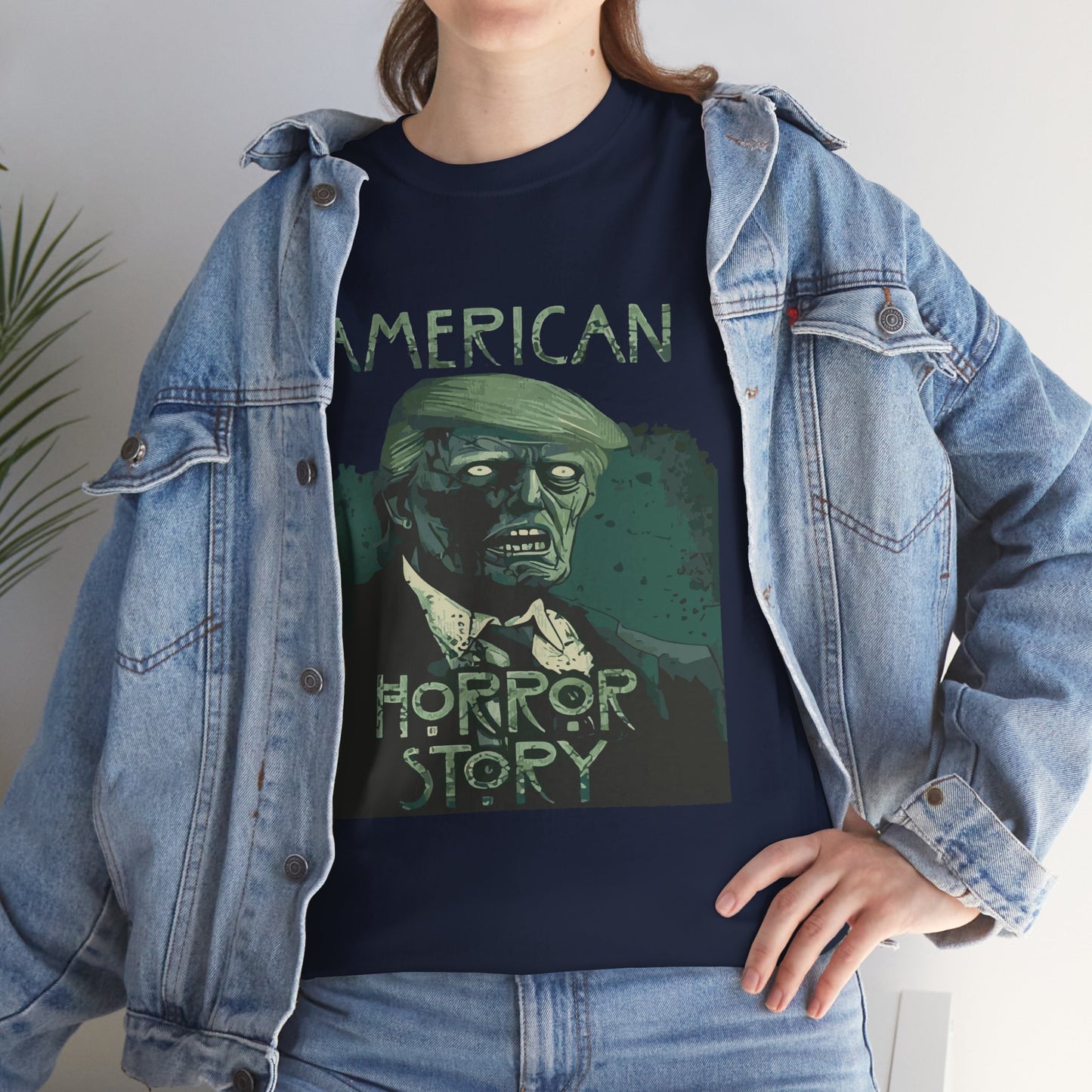 American Horror Story Unisex Heavy Cotton Tee, Horror Fan Gift, Graphic Tee, Halloween Costume, TV Show Merch